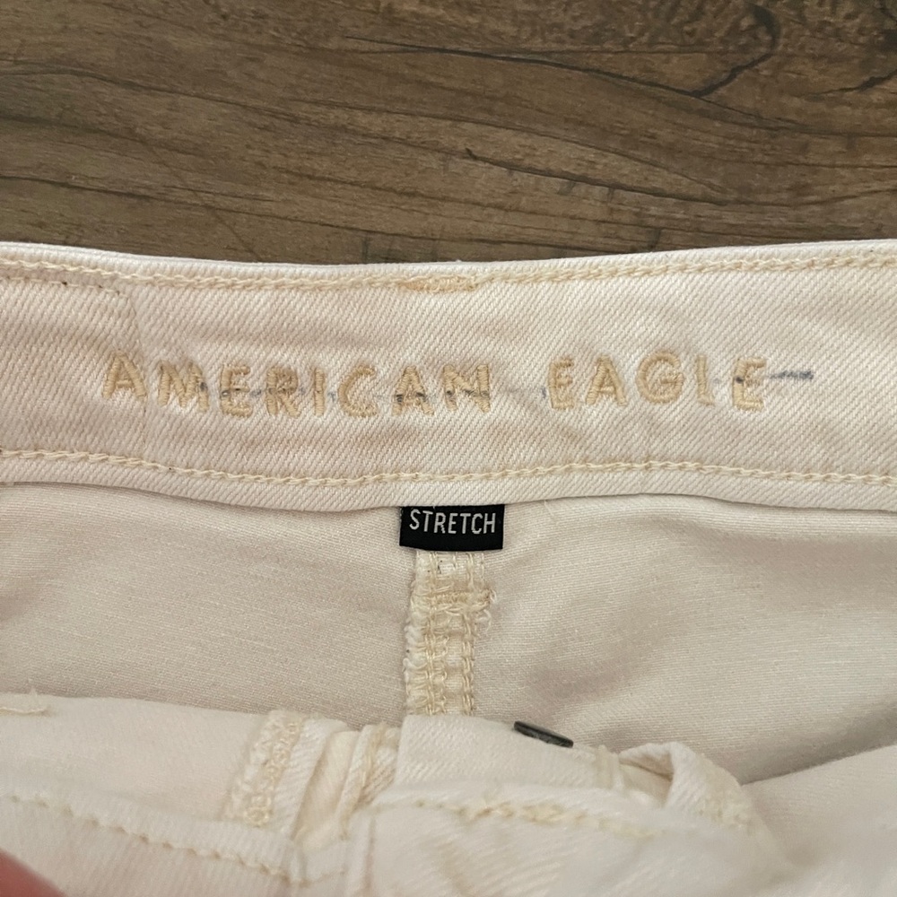 American Eagle Outfitters High Waist Cream Skort - Picture 2 of 8
